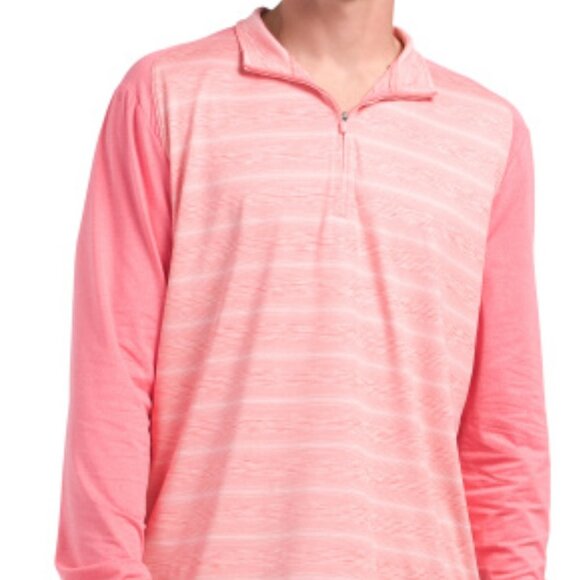 NEW Johnnie-O Men’s XL 1/4 Zip Prep-performance Coral Golf‎ Sweater NWT - Picture 11 of 12